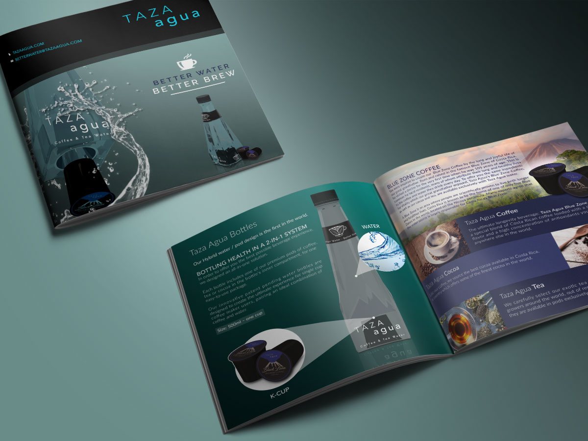 Brochure design for natural beverage company - by Fervr Design